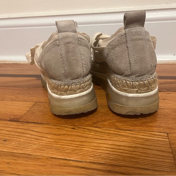 Free People Chapmin Suede Chunky Espadrille Platform Sneakers - Picture 2 of 4